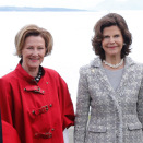 Queen Sonja and Queen Silvia at Røkenes (Photo: Cornelius Poppe / NTB scanpix)